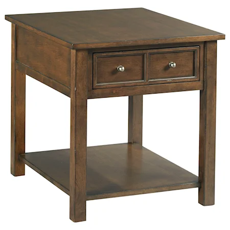 Rectangular Drawer End Table